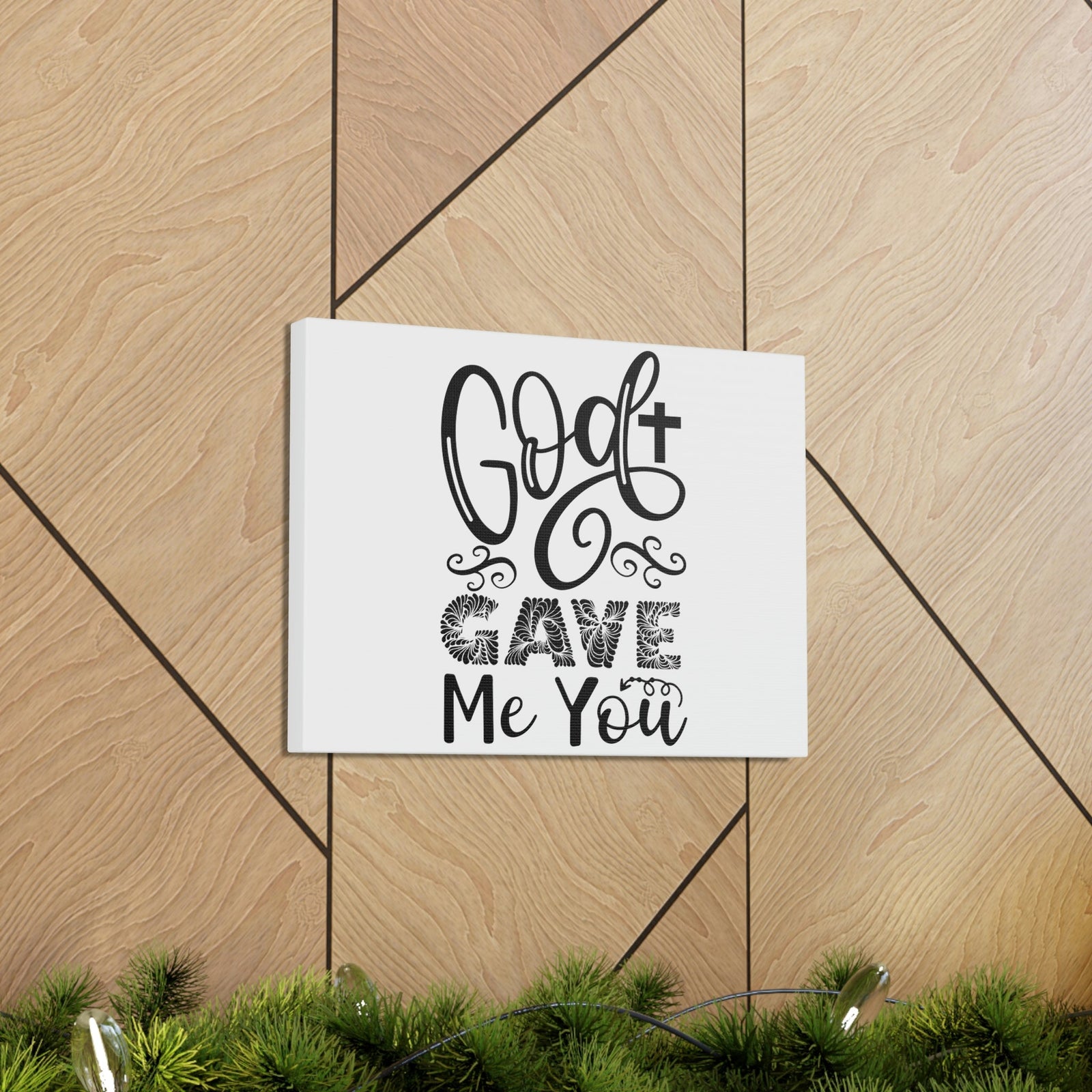 Scripture Walls God Gave Me You John 3:16 Christian Wall Art Print Ready to Hang Unframed-Express Your Love Gifts