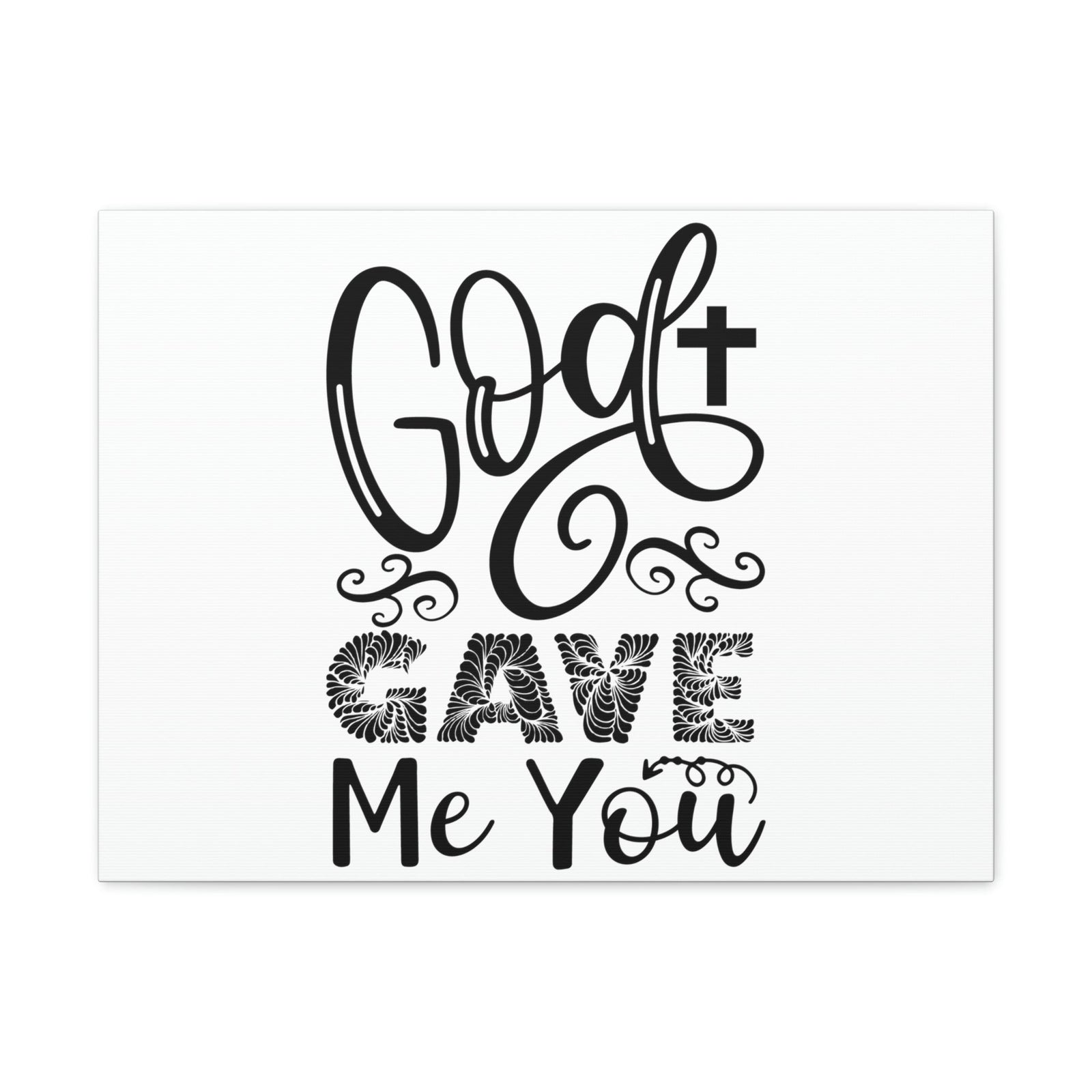 Scripture Walls God Gave Me You John 3:16 Christian Wall Art Print Ready to Hang Unframed-Express Your Love Gifts