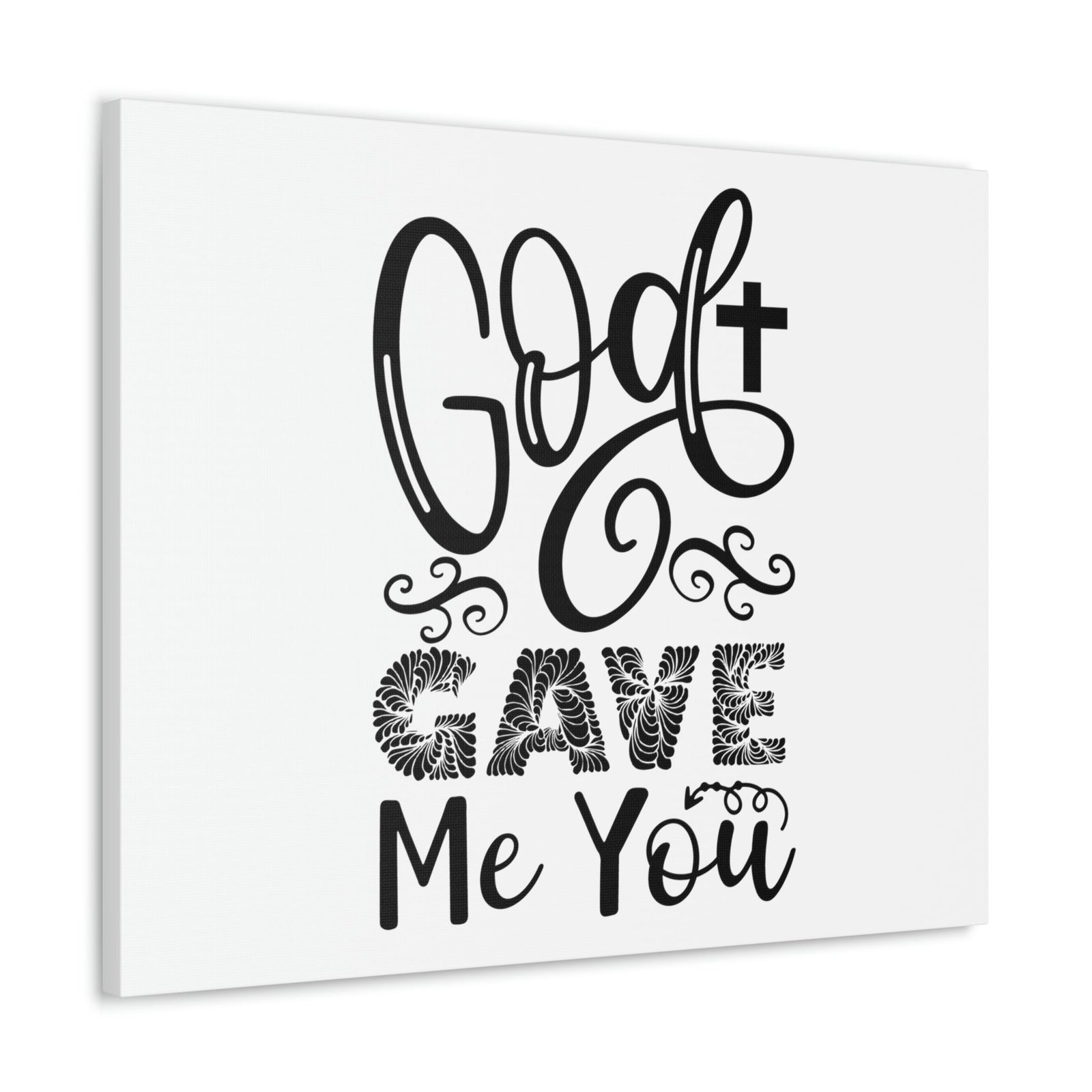 Scripture Walls God Gave Me You John 3:16 Christian Wall Art Print Ready to Hang Unframed-Express Your Love Gifts