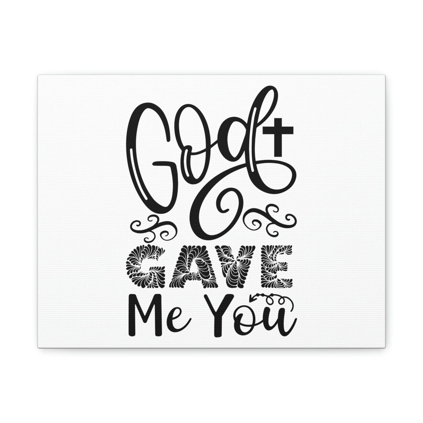 Scripture Walls God Gave Me You John 3:16 Christian Wall Art Print Ready to Hang Unframed-Express Your Love Gifts