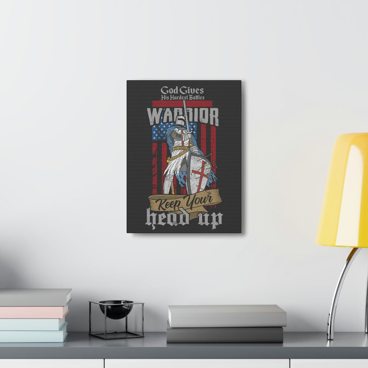 Scripture Walls God Gave Us Warrior Zechariah 10:5 Bible Verse Canvas Christian Wall Art Ready to Hang Unframed-Express Your Love Gifts