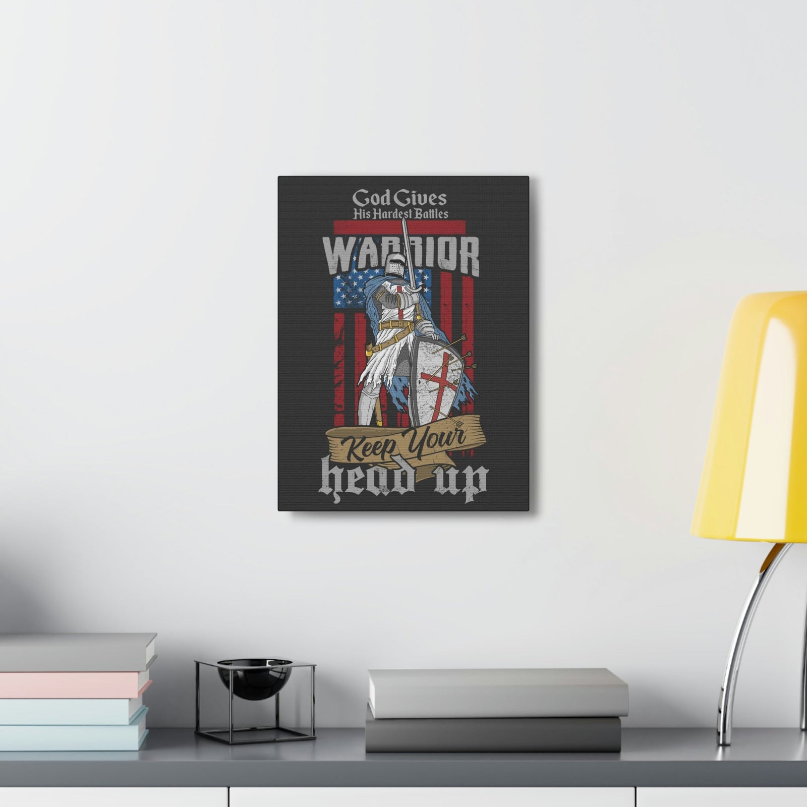 Scripture Walls God Gave Us Warrior Zechariah 10:5 Bible Verse Canvas Christian Wall Art Ready to Hang Unframed-Express Your Love Gifts