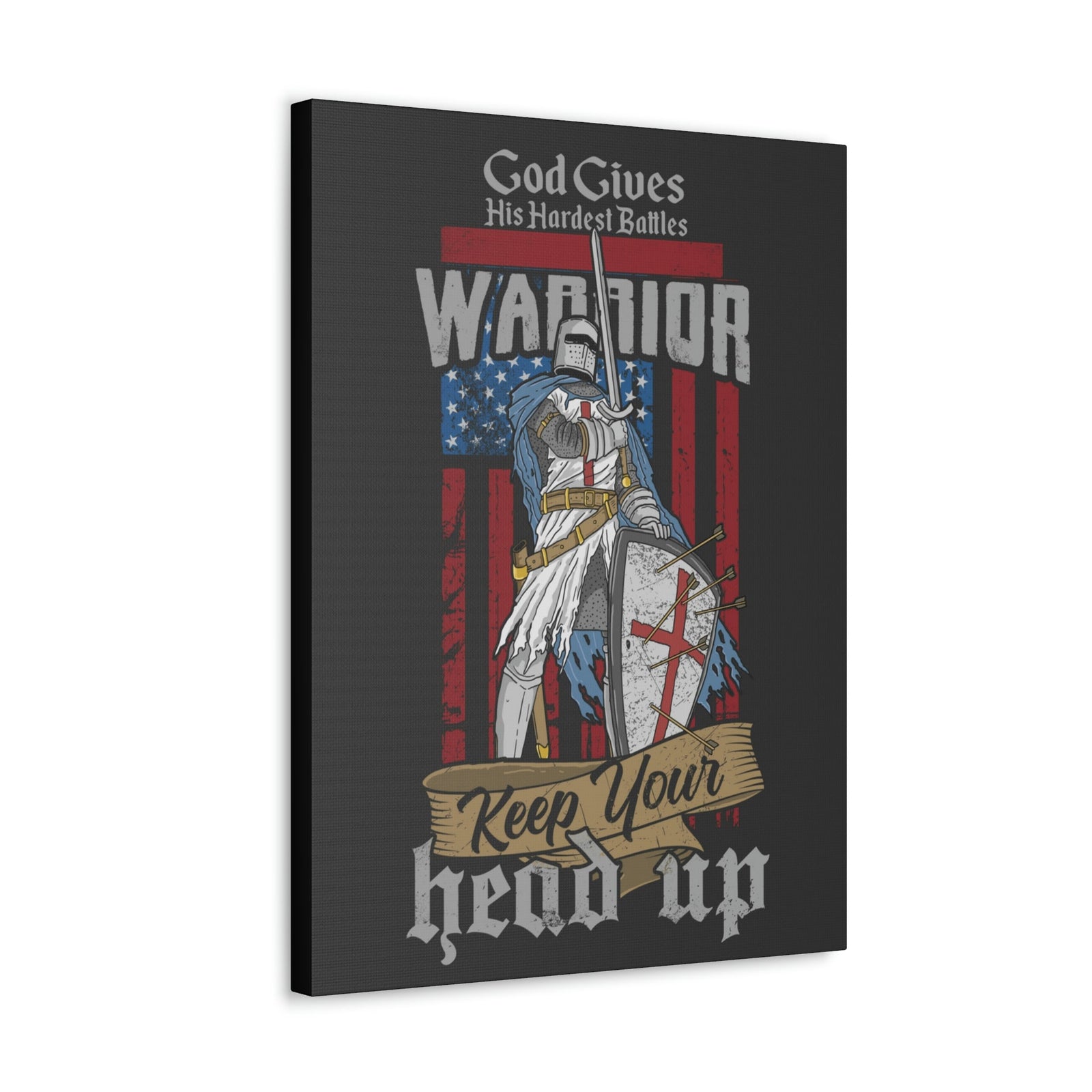 Scripture Walls God Gave Us Warrior Zechariah 10:5 Bible Verse Canvas Christian Wall Art Ready to Hang Unframed-Express Your Love Gifts