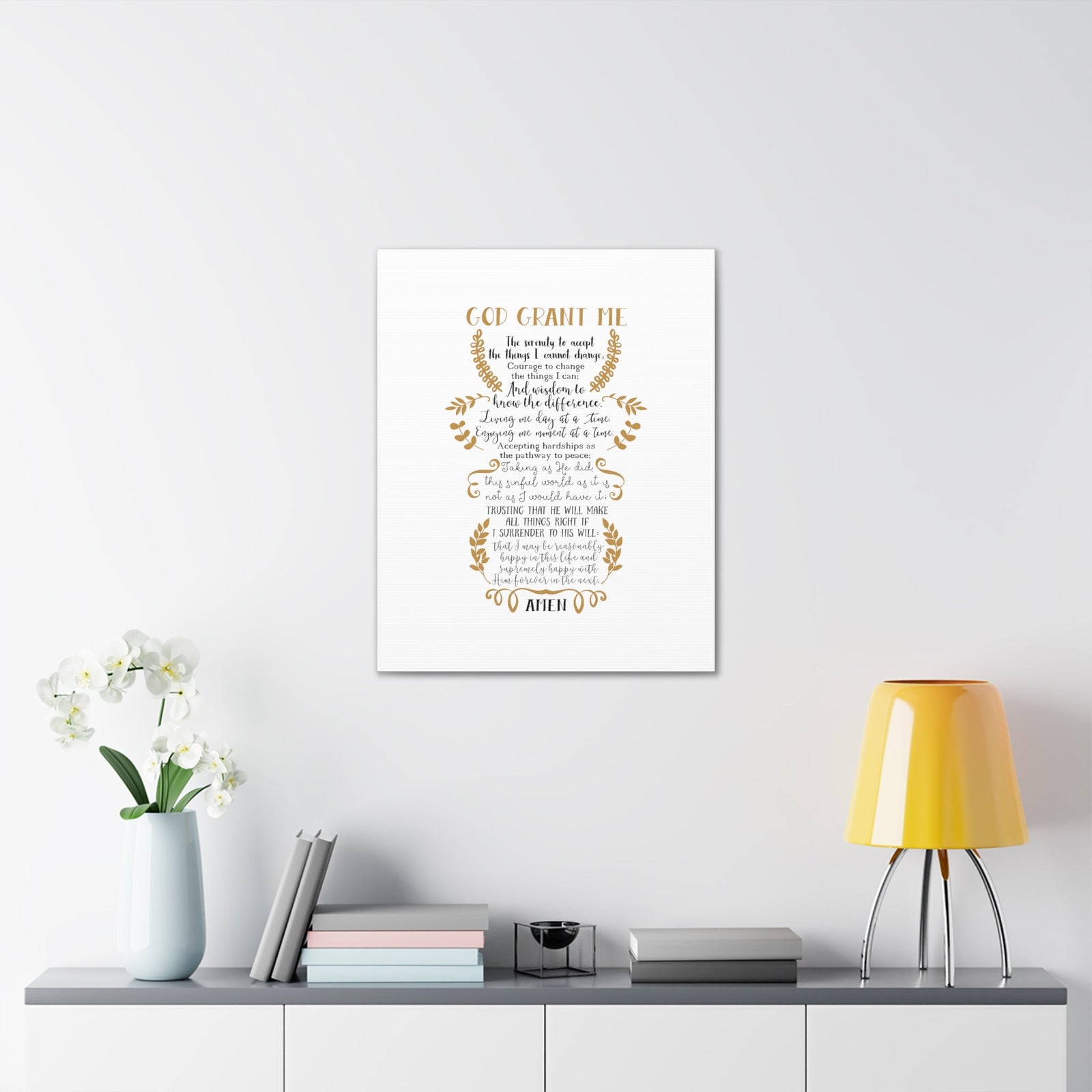 Scripture Walls God Grant Me Romans 15:13 Christian Wall Art Bible Verse Print Ready to Hang Unframed-Express Your Love Gifts