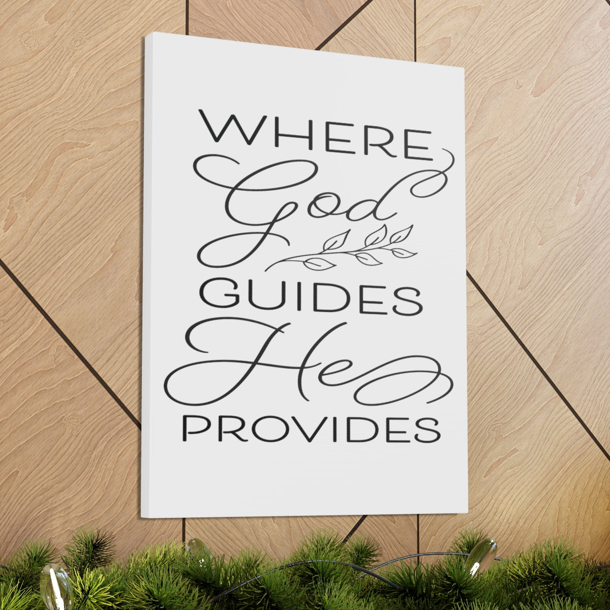 Scripture Walls God Guides He Isaiah 58:11 Christian Wall Art Print Ready to Hang Unframed-Express Your Love Gifts