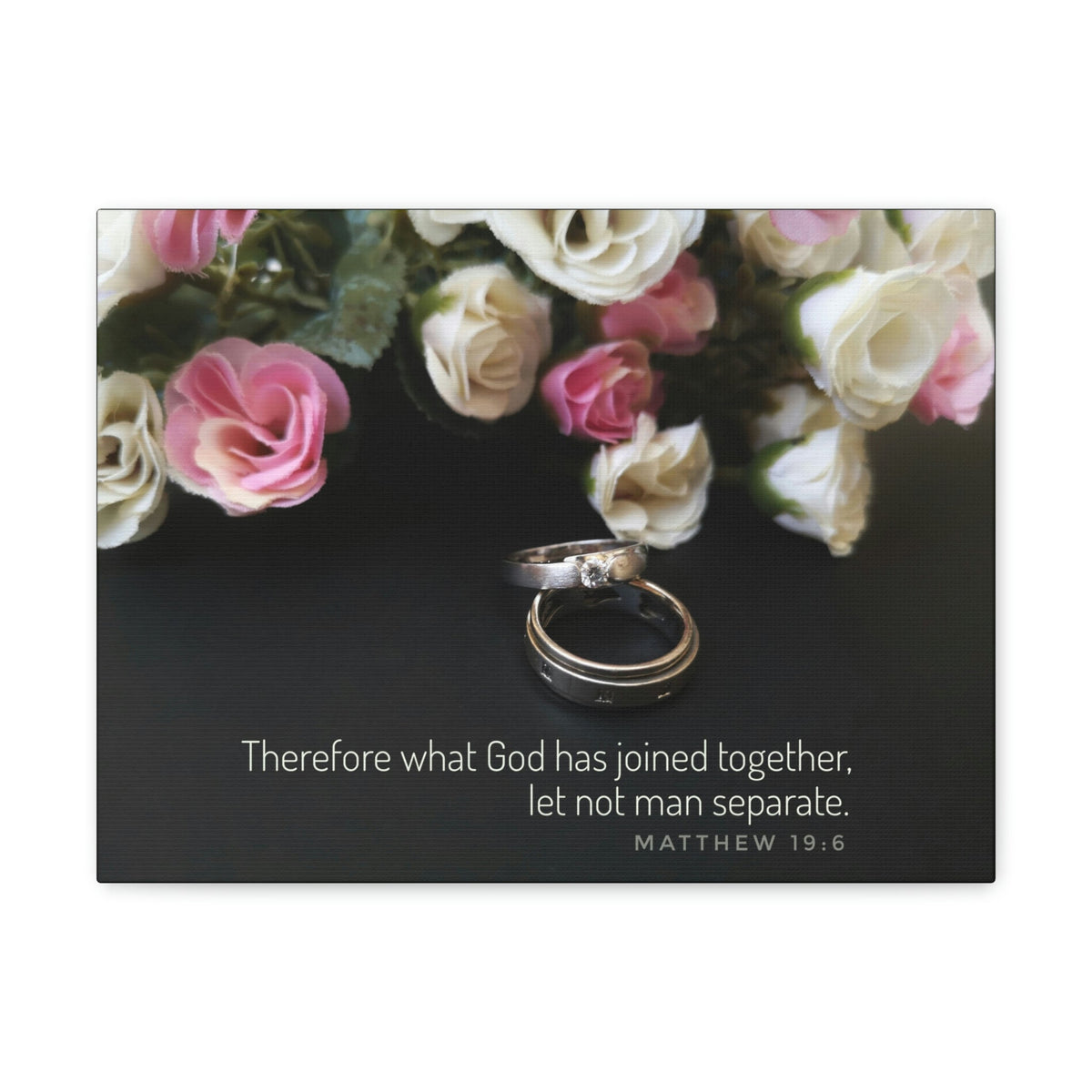 Scripture Walls God Has Joined Together Matthew 19:6 Christian Wall Art Bible Verse Print Ready to Hang Unframed-Express Your Love Gifts