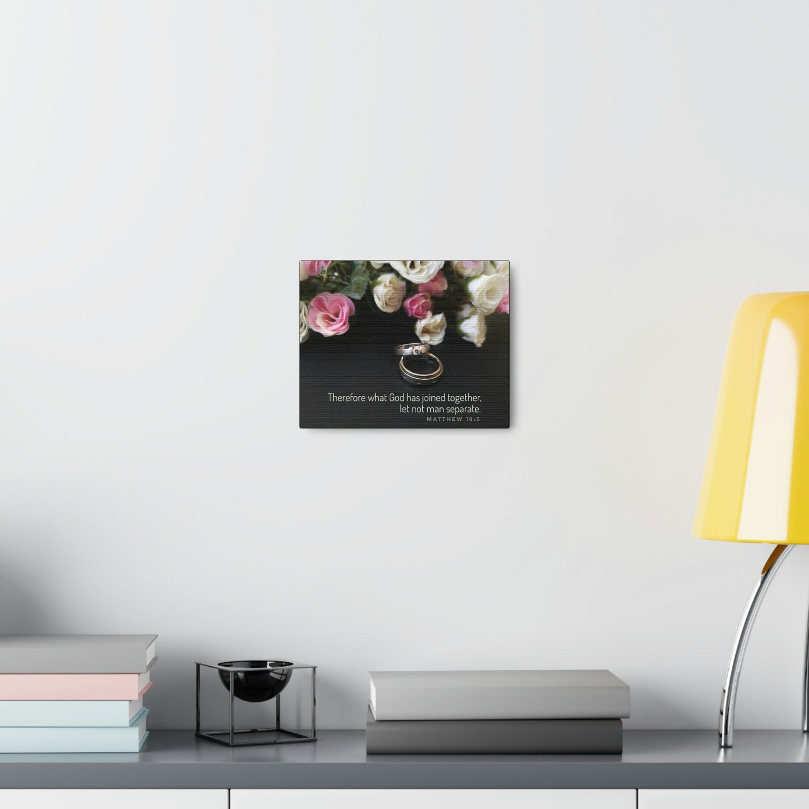 Scripture Walls God Has Joined Together Matthew 19:6 Christian Wall Art Bible Verse Print Ready to Hang Unframed-Express Your Love Gifts