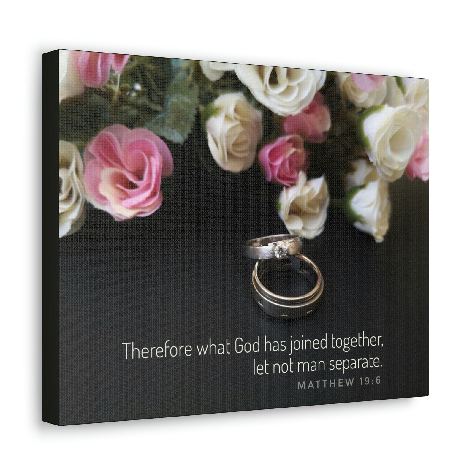 Scripture Walls God Has Joined Together Matthew 19:6 Christian Wall Art Bible Verse Print Ready to Hang Unframed-Express Your Love Gifts