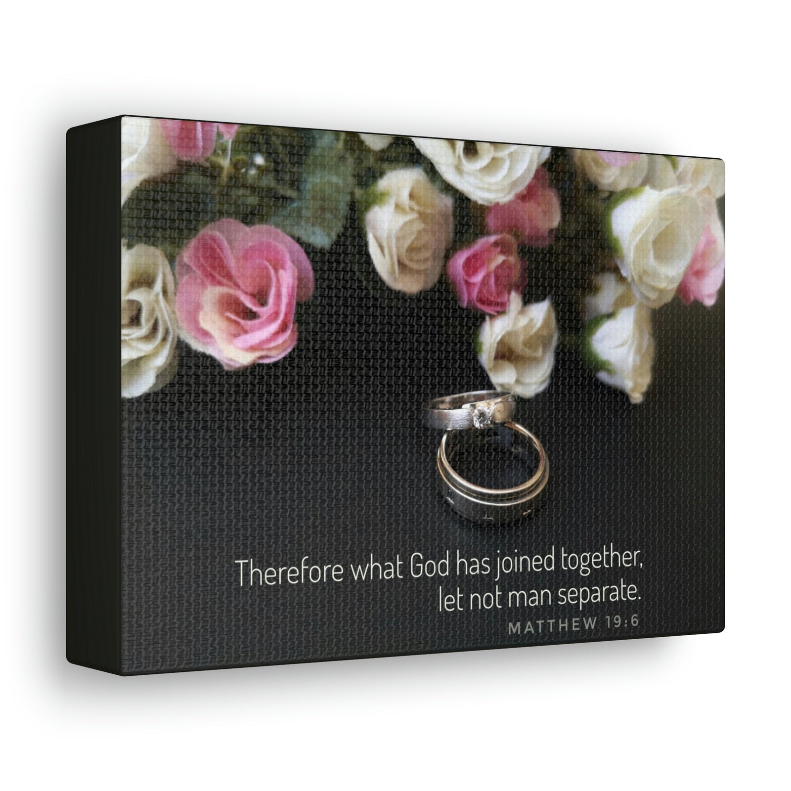 Scripture Walls God Has Joined Together Matthew 19:6 Christian Wall Art Bible Verse Print Ready to Hang Unframed-Express Your Love Gifts