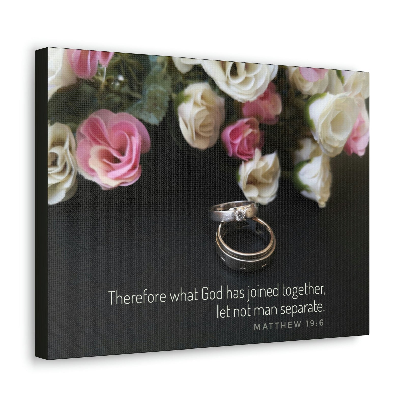 Scripture Walls God Has Joined Together Matthew 19:6 Christian Wall Art Bible Verse Print Ready to Hang Unframed-Express Your Love Gifts