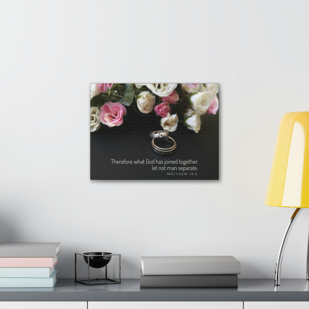 Scripture Walls God Has Joined Together Matthew 19:6 Christian Wall Art Bible Verse Print Ready to Hang Unframed-Express Your Love Gifts