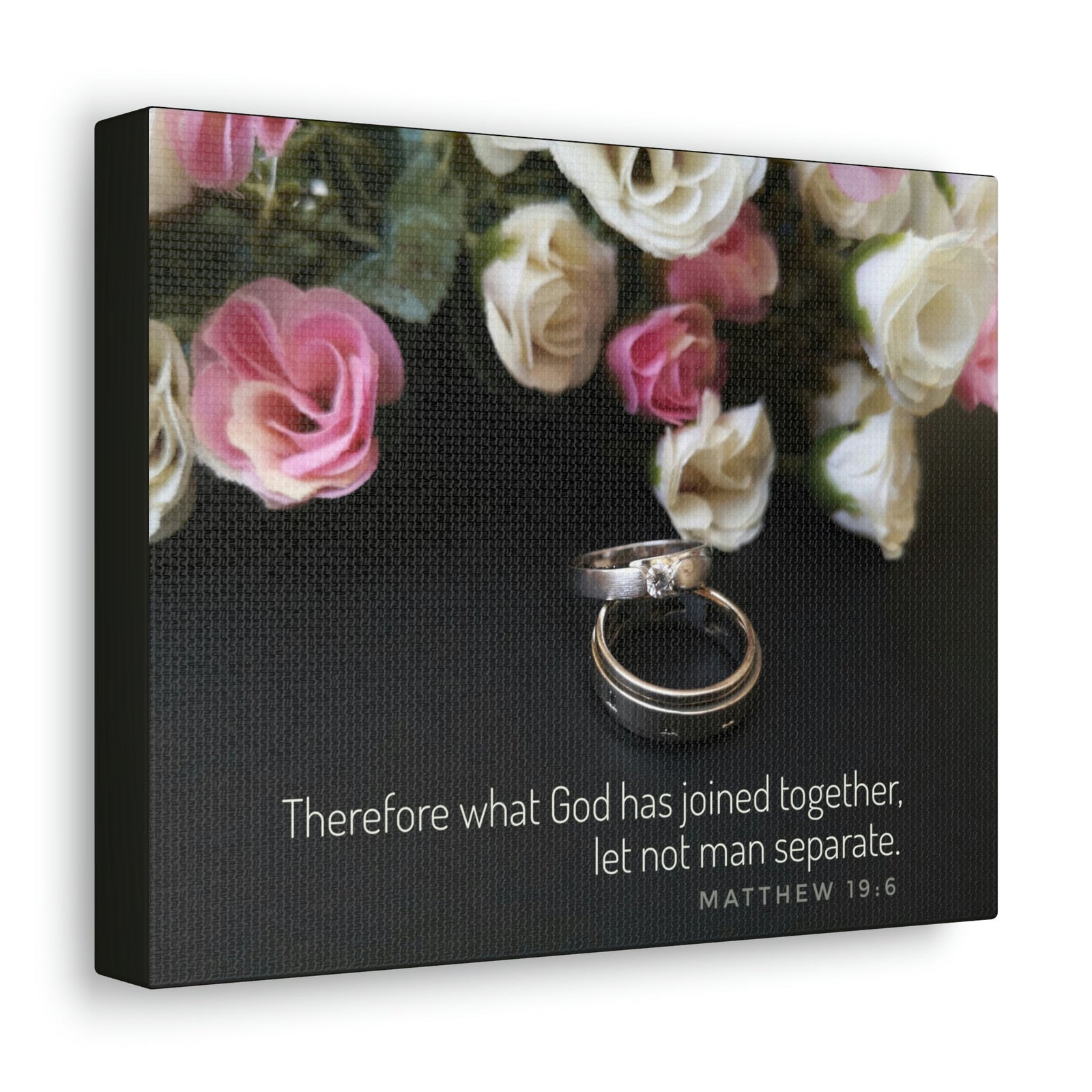 Scripture Walls God Has Joined Together Matthew 19:6 Christian Wall Art Bible Verse Print Ready to Hang Unframed-Express Your Love Gifts