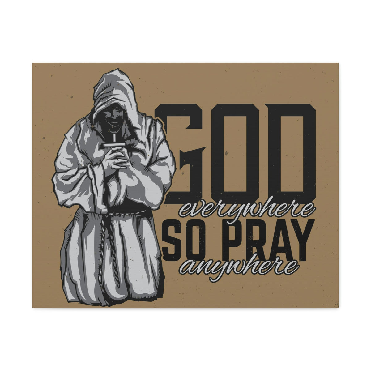 Scripture Walls God Is Everywhere So Pray Anywhere Jeremiah 23:23-33 Christian Wall Art Print Ready to Hang Unframed-Express Your Love Gifts