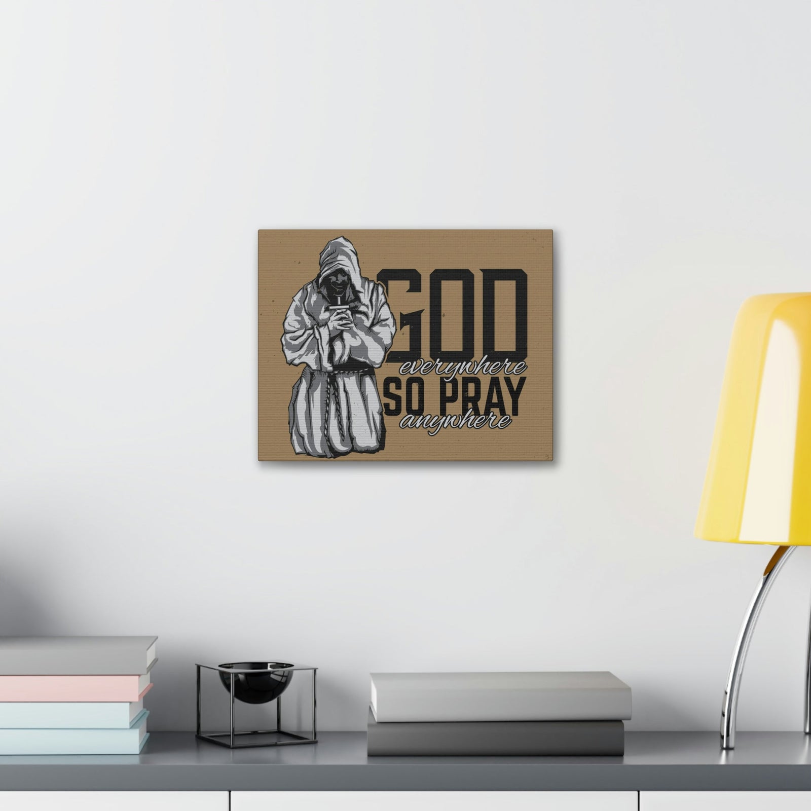 Scripture Walls God Is Everywhere So Pray Anywhere Jeremiah 23:23-33 Christian Wall Art Print Ready to Hang Unframed-Express Your Love Gifts