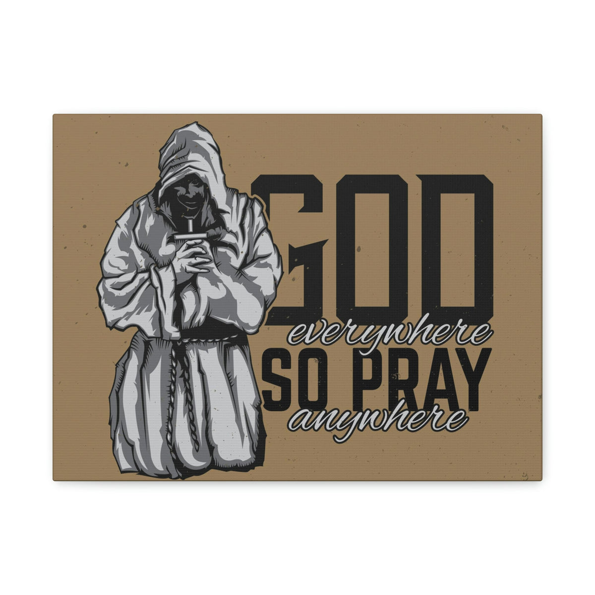 Scripture Walls God Is Everywhere So Pray Anywhere Jeremiah 23:23-33 Christian Wall Art Print Ready to Hang Unframed-Express Your Love Gifts