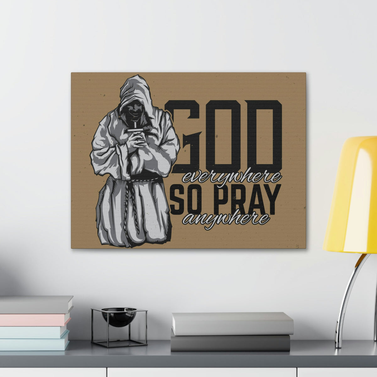 Scripture Walls God Is Everywhere So Pray Anywhere Jeremiah 23:23-33 Christian Wall Art Print Ready to Hang Unframed-Express Your Love Gifts