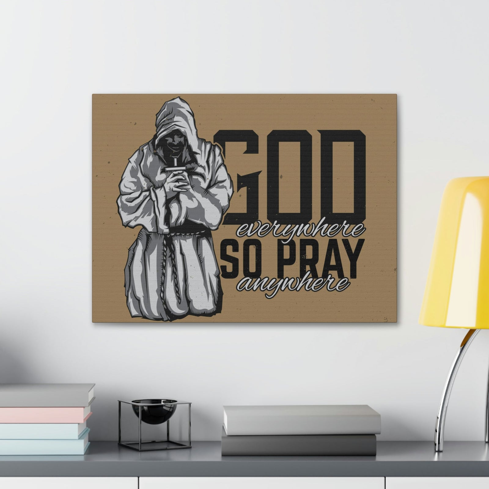 Scripture Walls God Is Everywhere So Pray Anywhere Jeremiah 23:23-33 Christian Wall Art Print Ready to Hang Unframed-Express Your Love Gifts