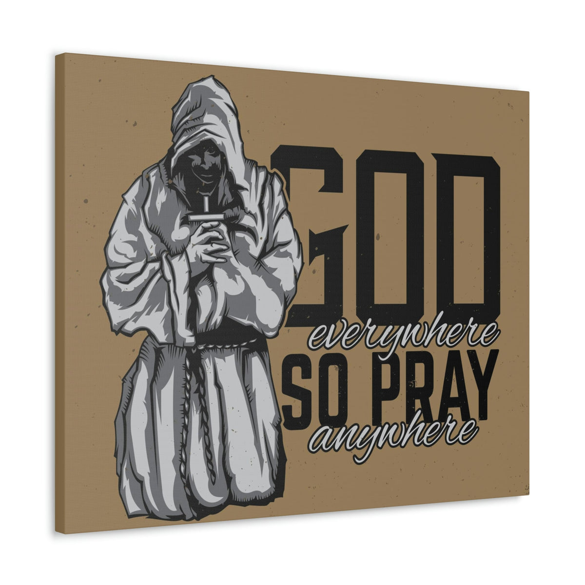 Scripture Walls God Is Everywhere So Pray Anywhere Jeremiah 23:23-33 Christian Wall Art Print Ready to Hang Unframed-Express Your Love Gifts