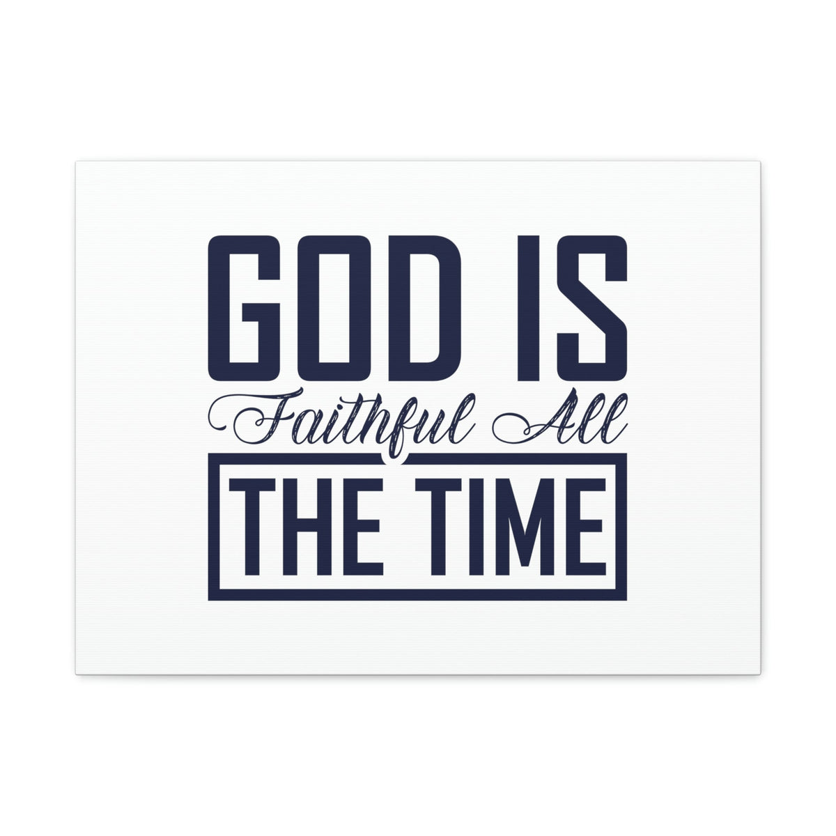 Scripture Walls God Is Faithful 1 Corinthians 1:9 Rectangle Christian Wall Art Bible Verse Print Ready to Hang Unframed-Express Your Love Gifts