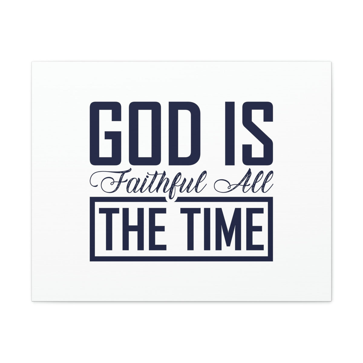 Scripture Walls God Is Faithful 1 Corinthians 1:9 Rectangle Christian Wall Art Bible Verse Print Ready to Hang Unframed-Express Your Love Gifts