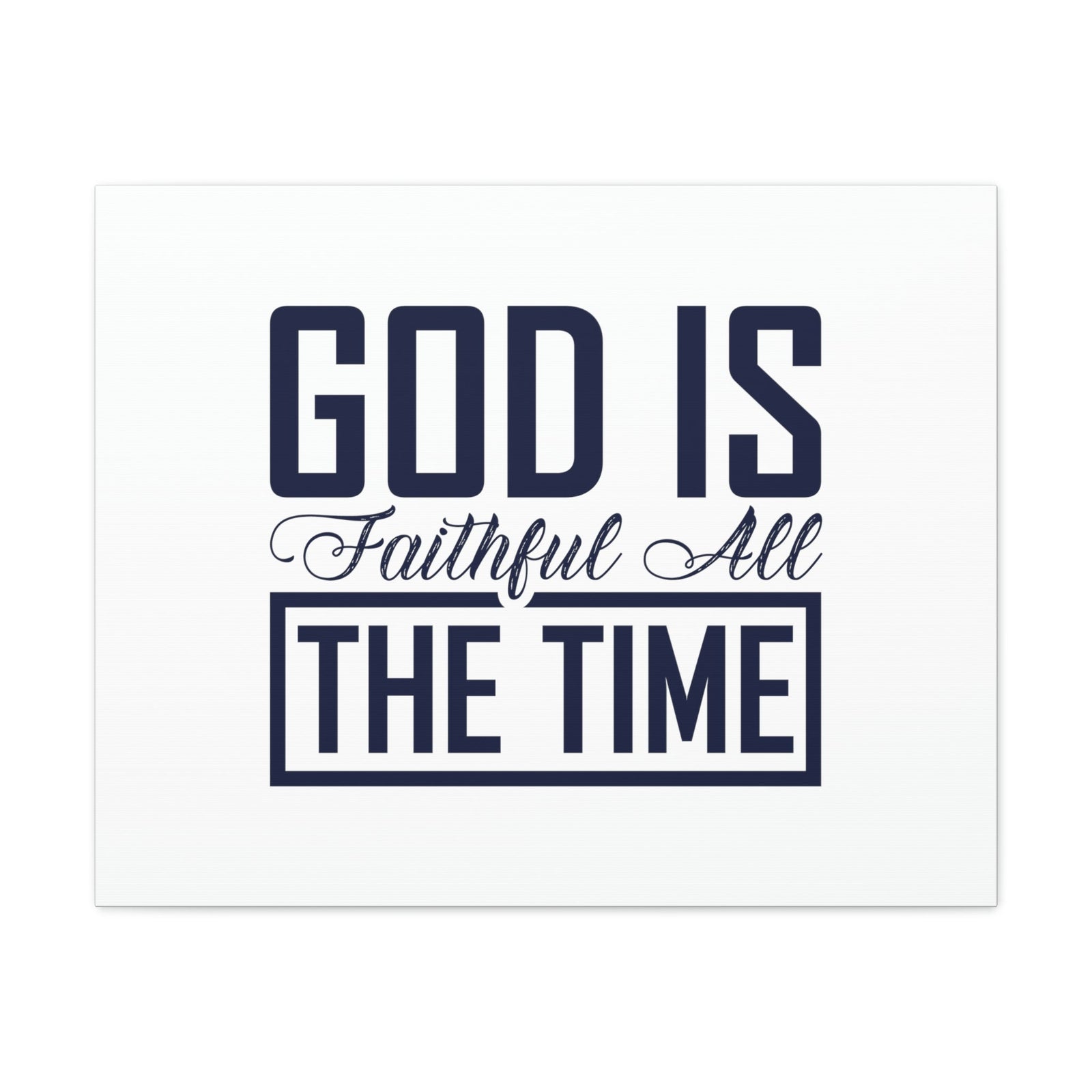 Scripture Walls God Is Faithful 1 Corinthians 1:9 Rectangle Christian Wall Art Bible Verse Print Ready to Hang Unframed-Express Your Love Gifts