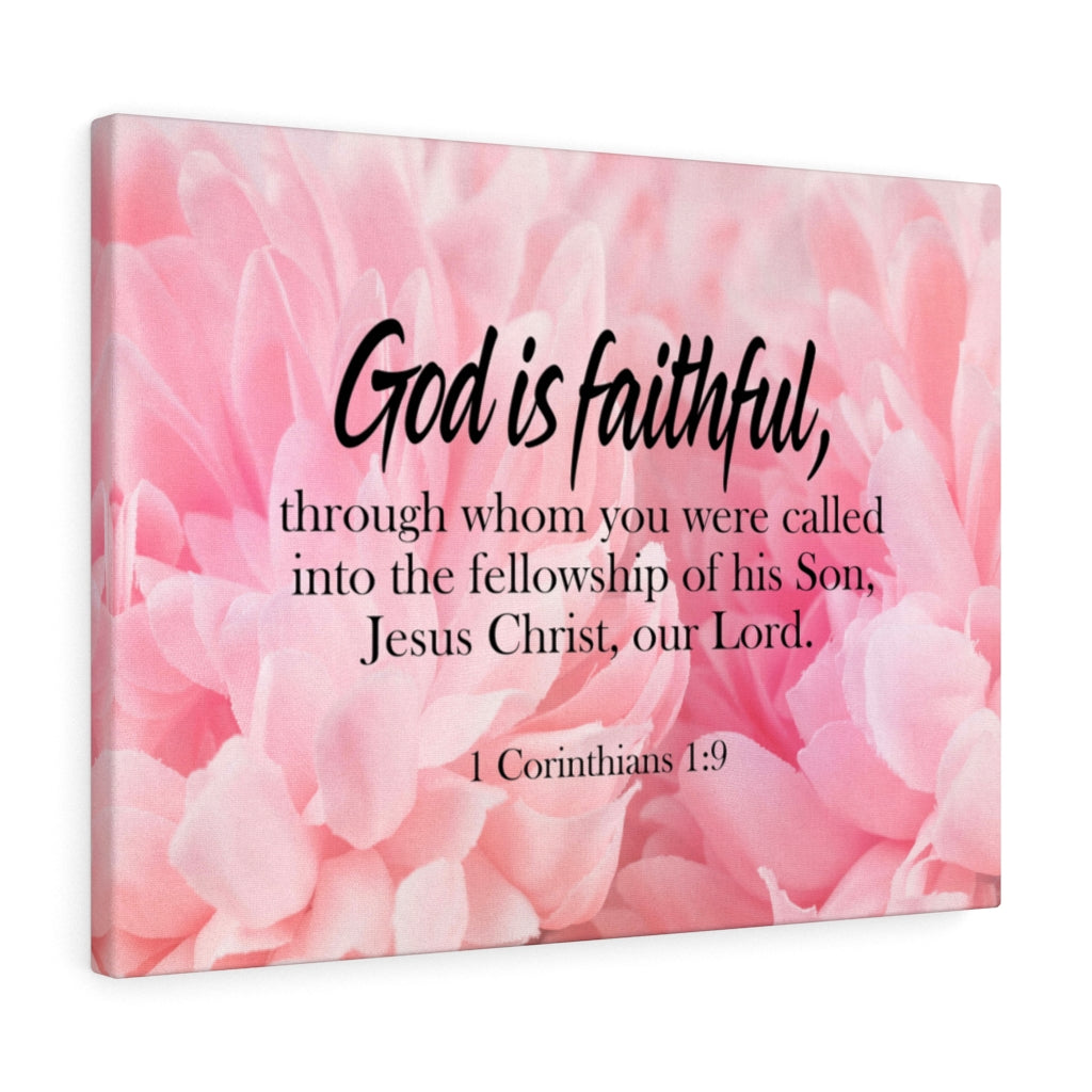 Scripture Walls God is Faithful 1 Corinthians 1:9 Wall Art Christian Home Decor Unframed-Express Your Love Gifts