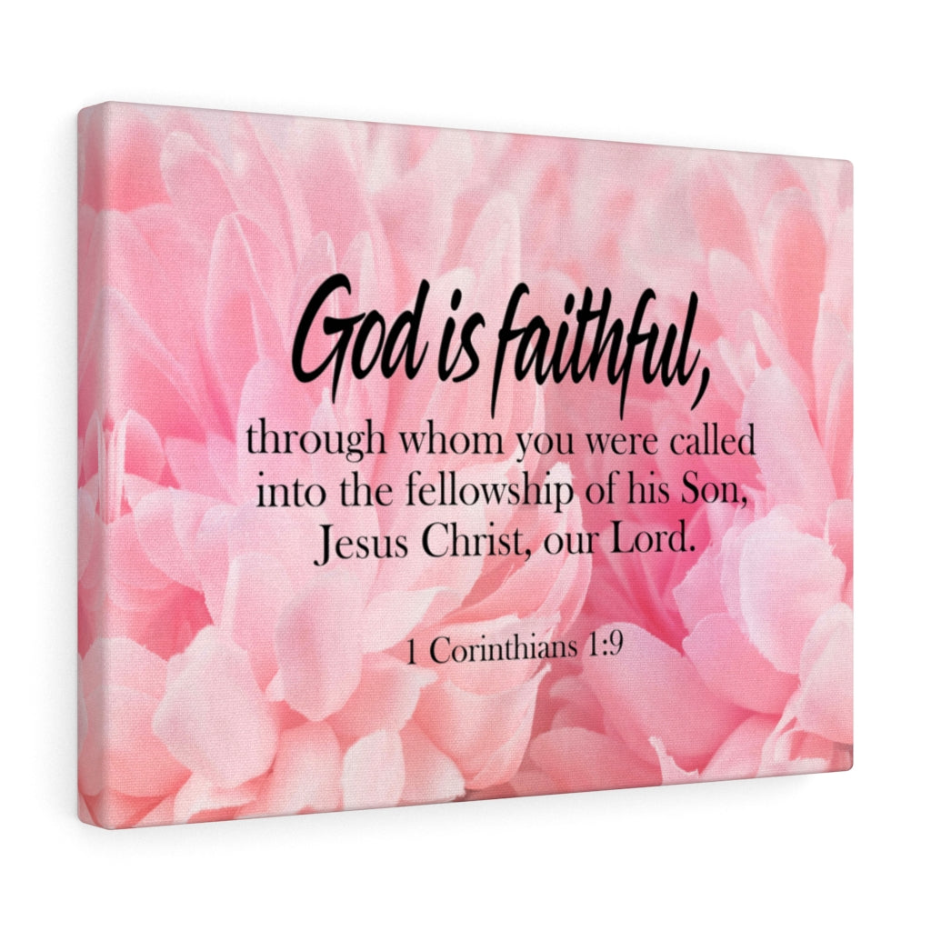Scripture Walls God is Faithful 1 Corinthians 1:9 Wall Art Christian Home Decor Unframed-Express Your Love Gifts