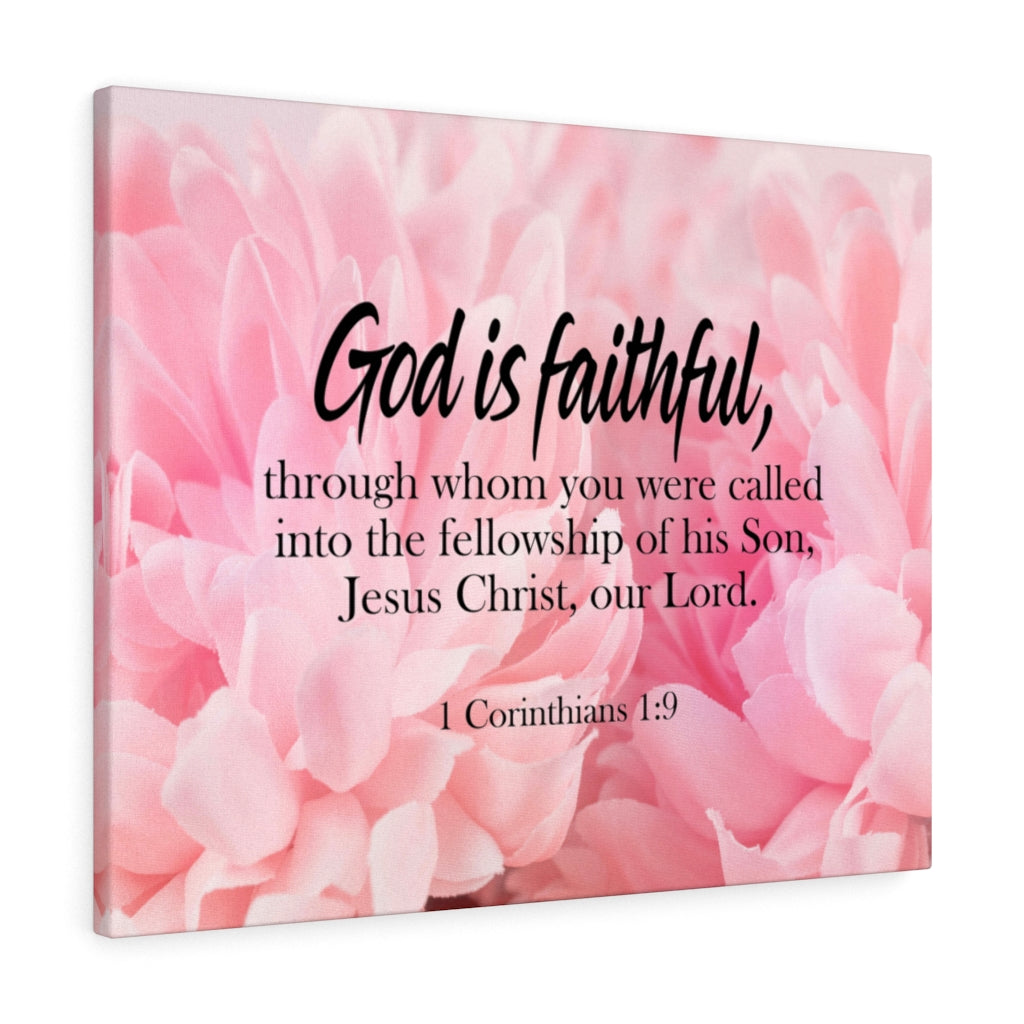 Scripture Walls God is Faithful 1 Corinthians 1:9 Wall Art Christian Home Decor Unframed-Express Your Love Gifts