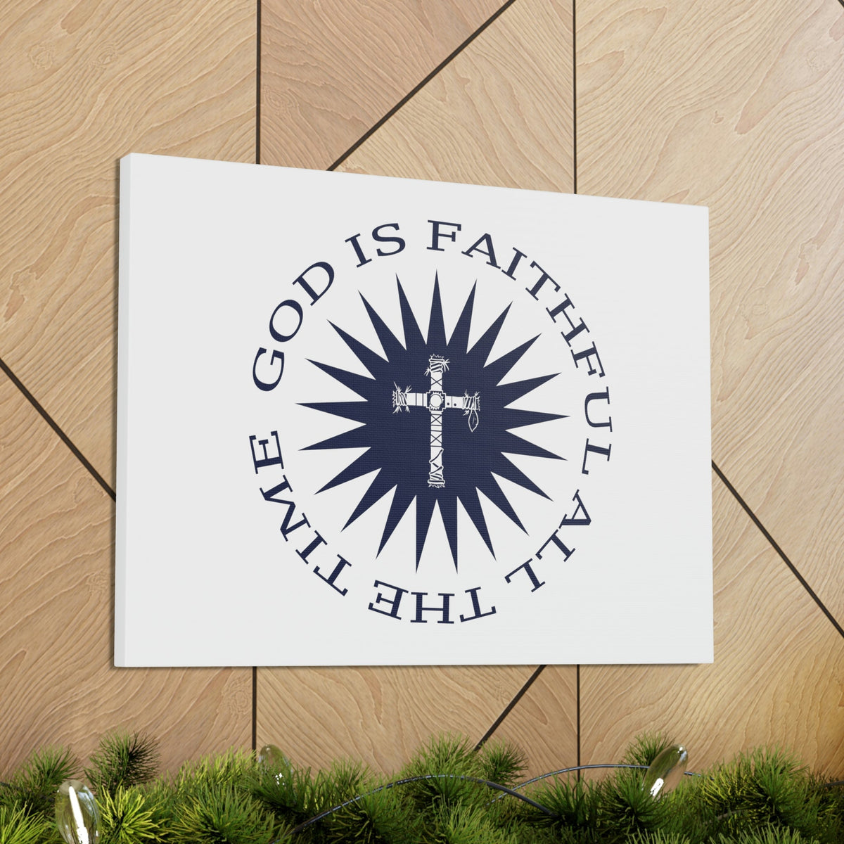 Scripture Walls God Is Faithful All The Time 1 John 1:9 Circled Christian Wall Art Bible Verse Print Ready to Hang Unframed-Express Your Love Gifts