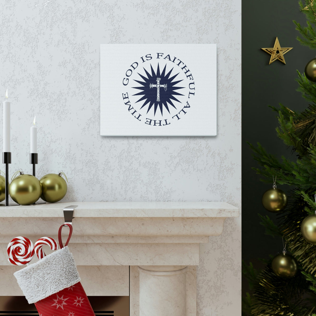 Scripture Walls God Is Faithful All The Time 1 John 1:9 Circled Christian Wall Art Bible Verse Print Ready to Hang Unframed-Express Your Love Gifts