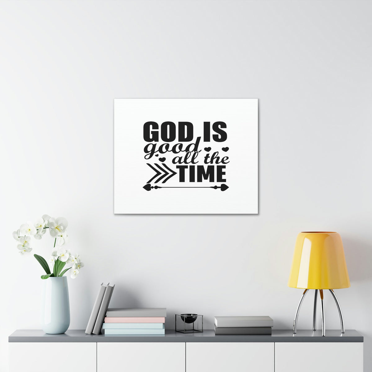 Scripture Walls God Is Good All The Time Psalm 107:1 Christian Wall Art Bible Verse Print Ready to Hang Unframed-Express Your Love Gifts