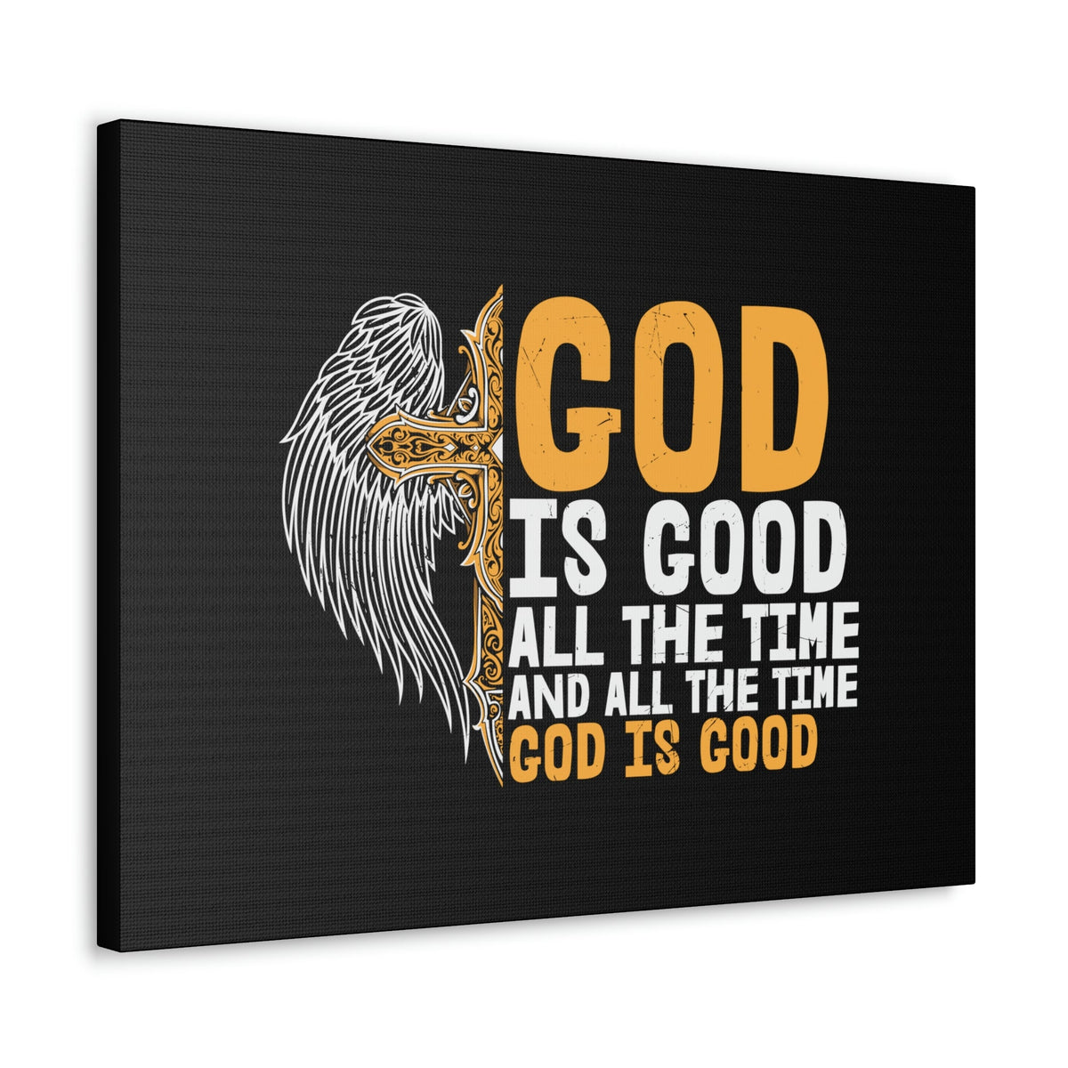 Scripture Walls God Is Good Psalm 103:8 Yellow Christian Wall Art Bible Verse Print Ready to Hang Unframed-Express Your Love Gifts