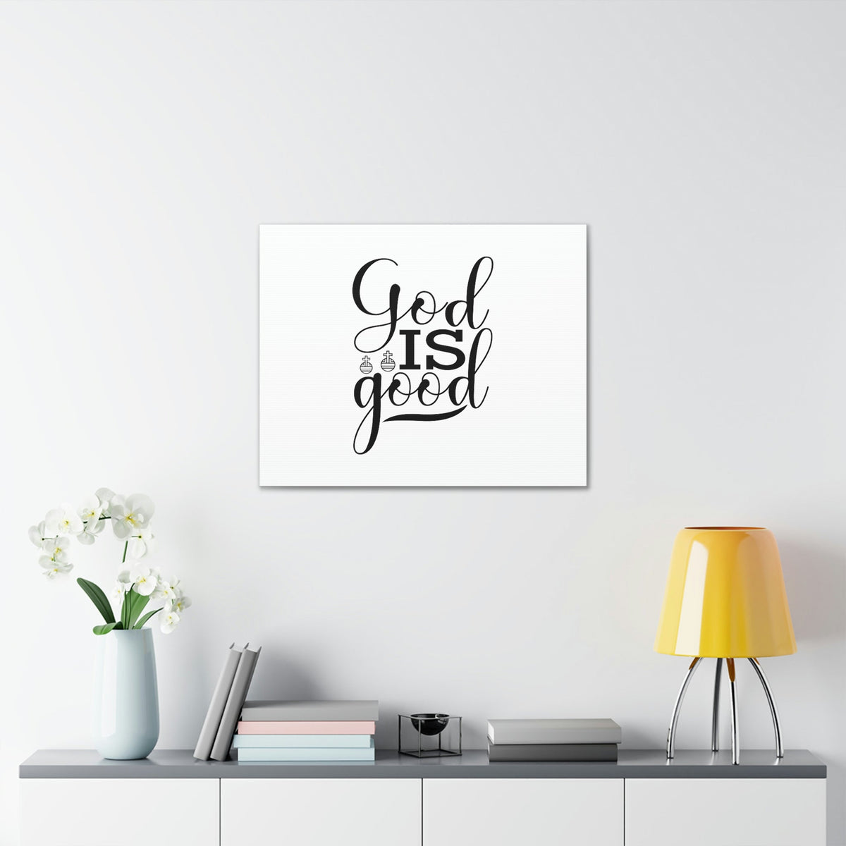 Scripture Walls God Is Good Psalm 107:1 Christian Wall Art Bible Verse Print Ready to Hang Unframed-Express Your Love Gifts