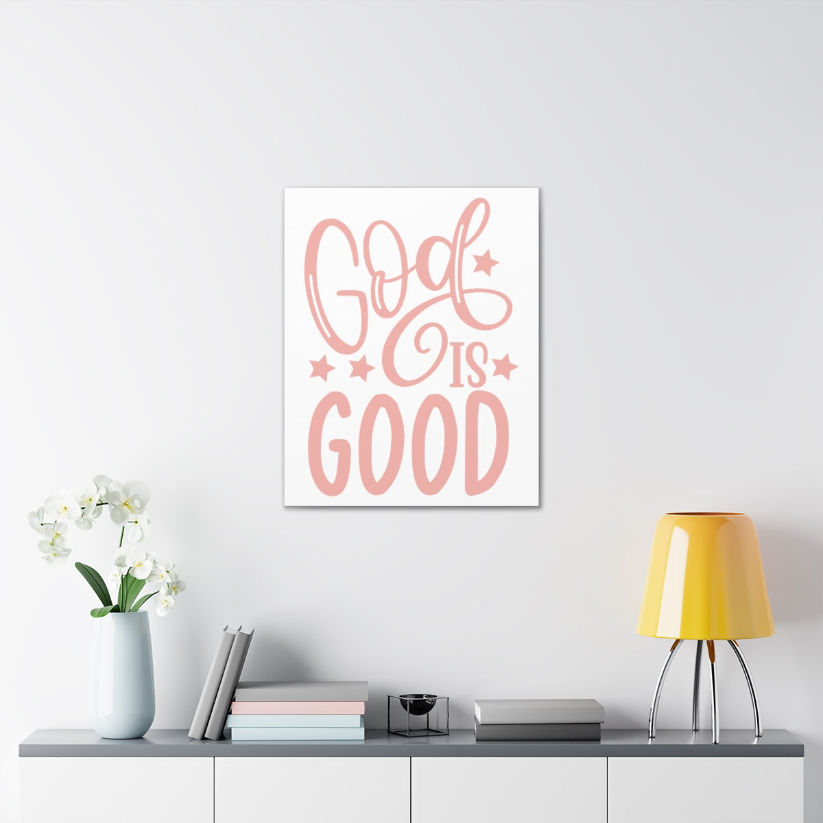 Scripture Walls God Is Good Psalm 107:1 Christian Wall Art Print Ready to Hang Unframed-Express Your Love Gifts