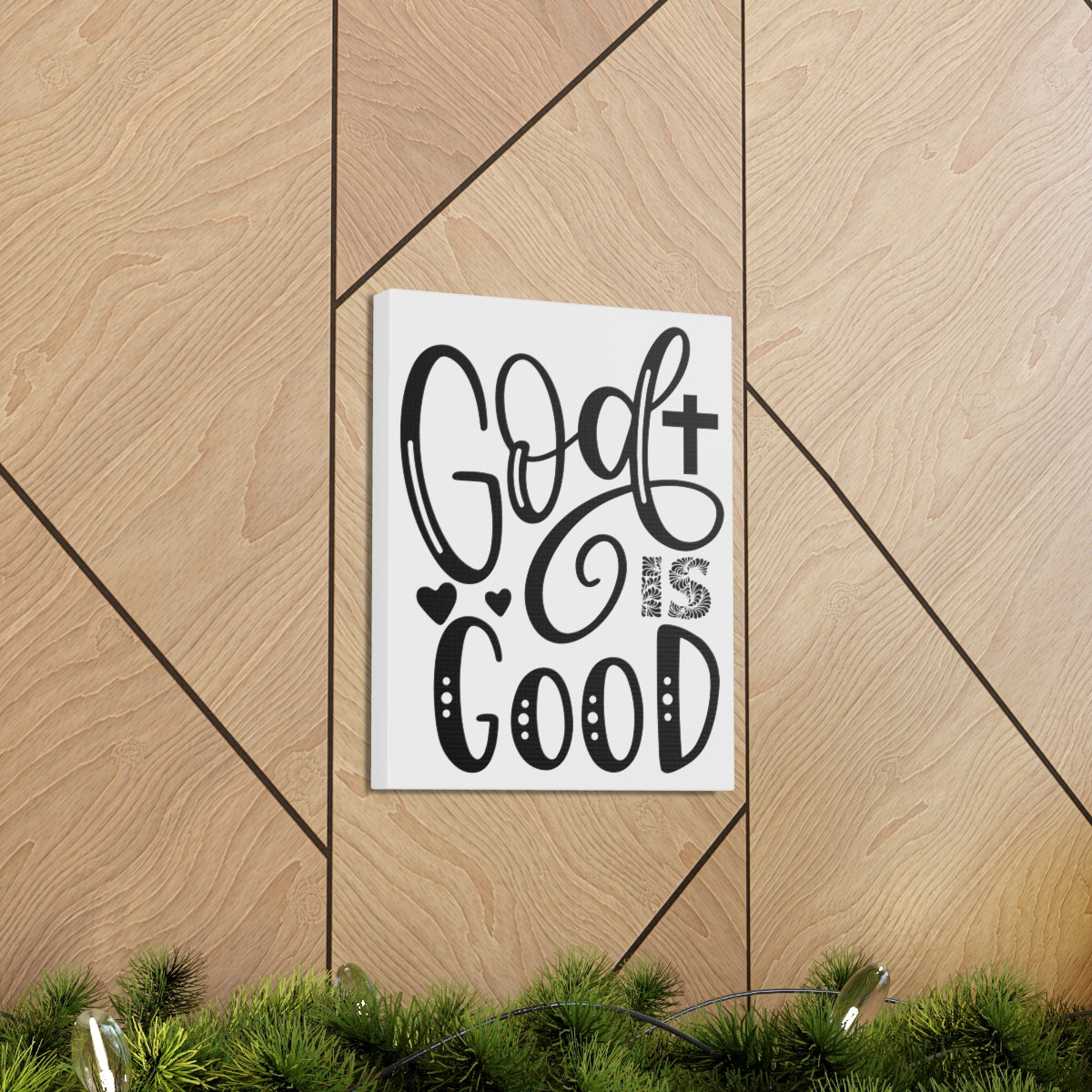 Scripture Walls God Is Good Psalm 34:8 Christian Wall Art Print Ready to Hang Unframed-Express Your Love Gifts