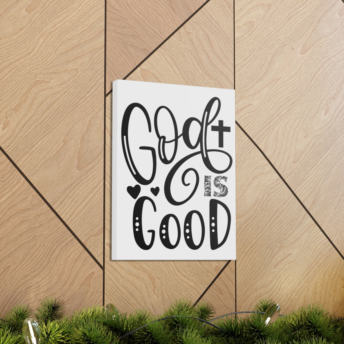 Scripture Walls God Is Good Psalm 34:8 Christian Wall Art Print Ready to Hang Unframed-Express Your Love Gifts