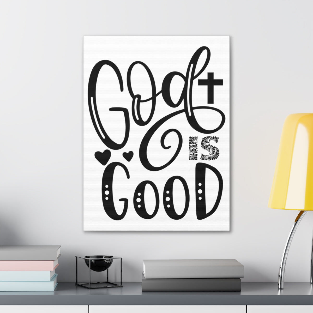 Scripture Walls God Is Good Psalm 34:8 Christian Wall Art Print Ready to Hang Unframed-Express Your Love Gifts
