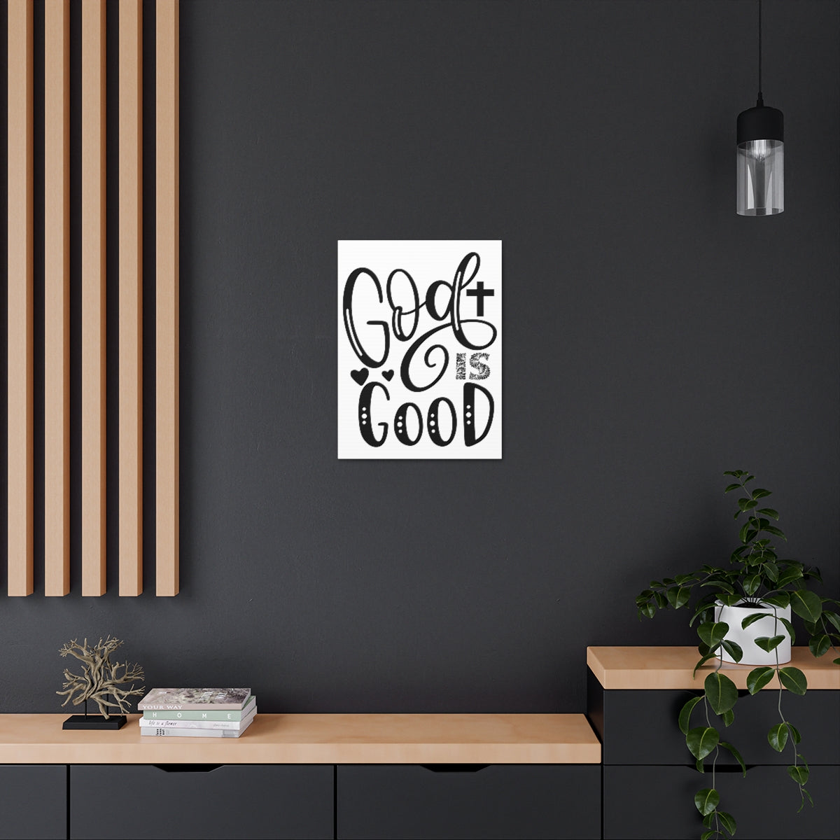 Scripture Walls God Is Good Psalm 34:8 Christian Wall Art Print Ready to Hang Unframed-Express Your Love Gifts