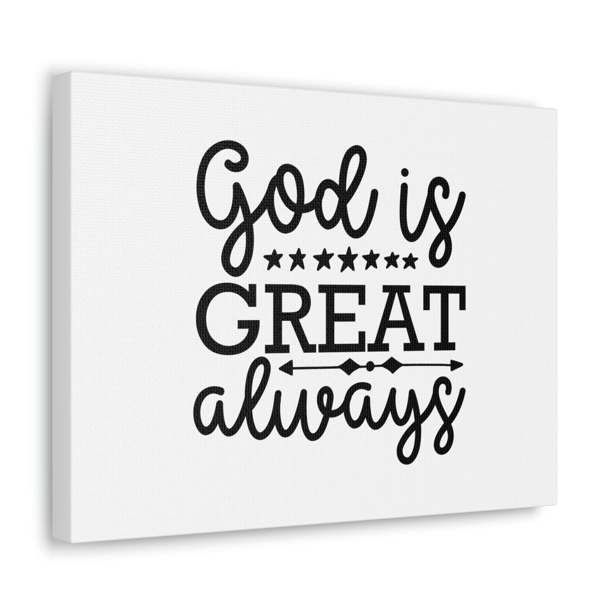 Scripture Walls God Is Great Always Psalm 23:4 Christian Wall Art Bible Verse Print Ready to Hang Unframed-Express Your Love Gifts