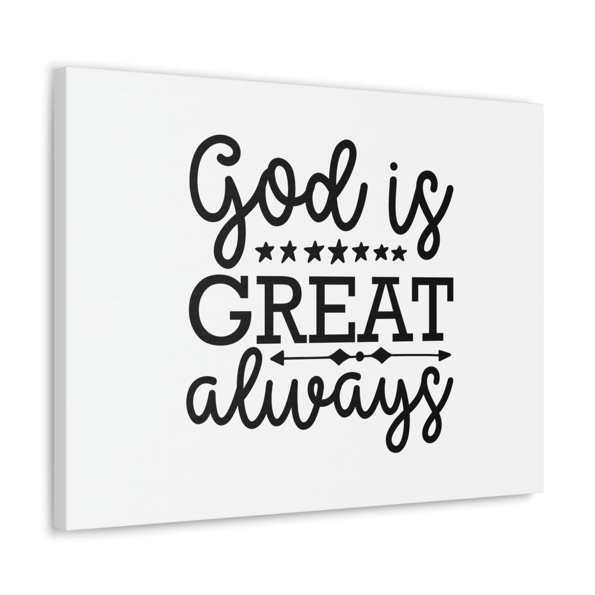 Scripture Walls God Is Great Always Psalm 23:4 Christian Wall Art Bible Verse Print Ready to Hang Unframed-Express Your Love Gifts