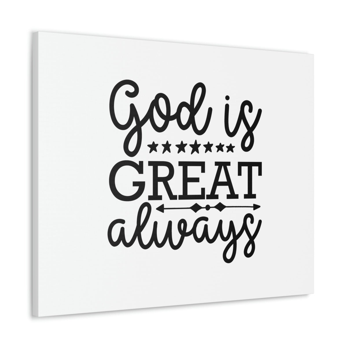 Scripture Walls God Is Great Always Psalm 23:4 Christian Wall Art Bible Verse Print Ready to Hang Unframed-Express Your Love Gifts