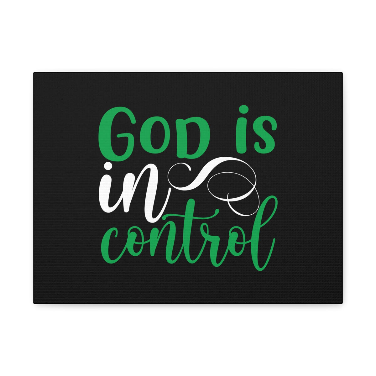 Scripture Walls God Is In Control Psalm 27:1 Green Christian Wall Art Bible Verse Print Ready to Hang Unframed-Express Your Love Gifts