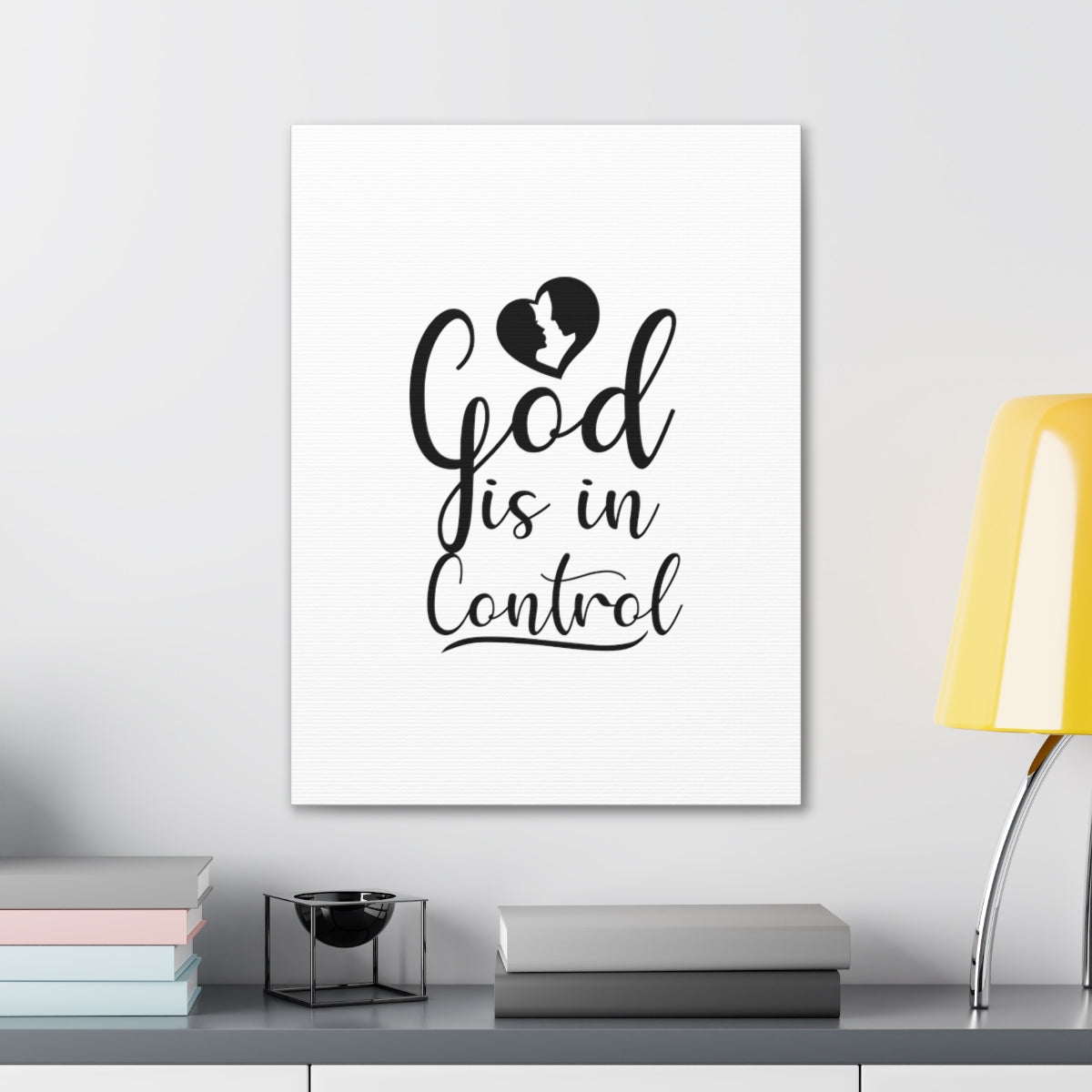 Scripture Walls God Is In Control Romans 8:38 Christian Wall Art Bible Verse Print Ready to Hang Unframed-Express Your Love Gifts