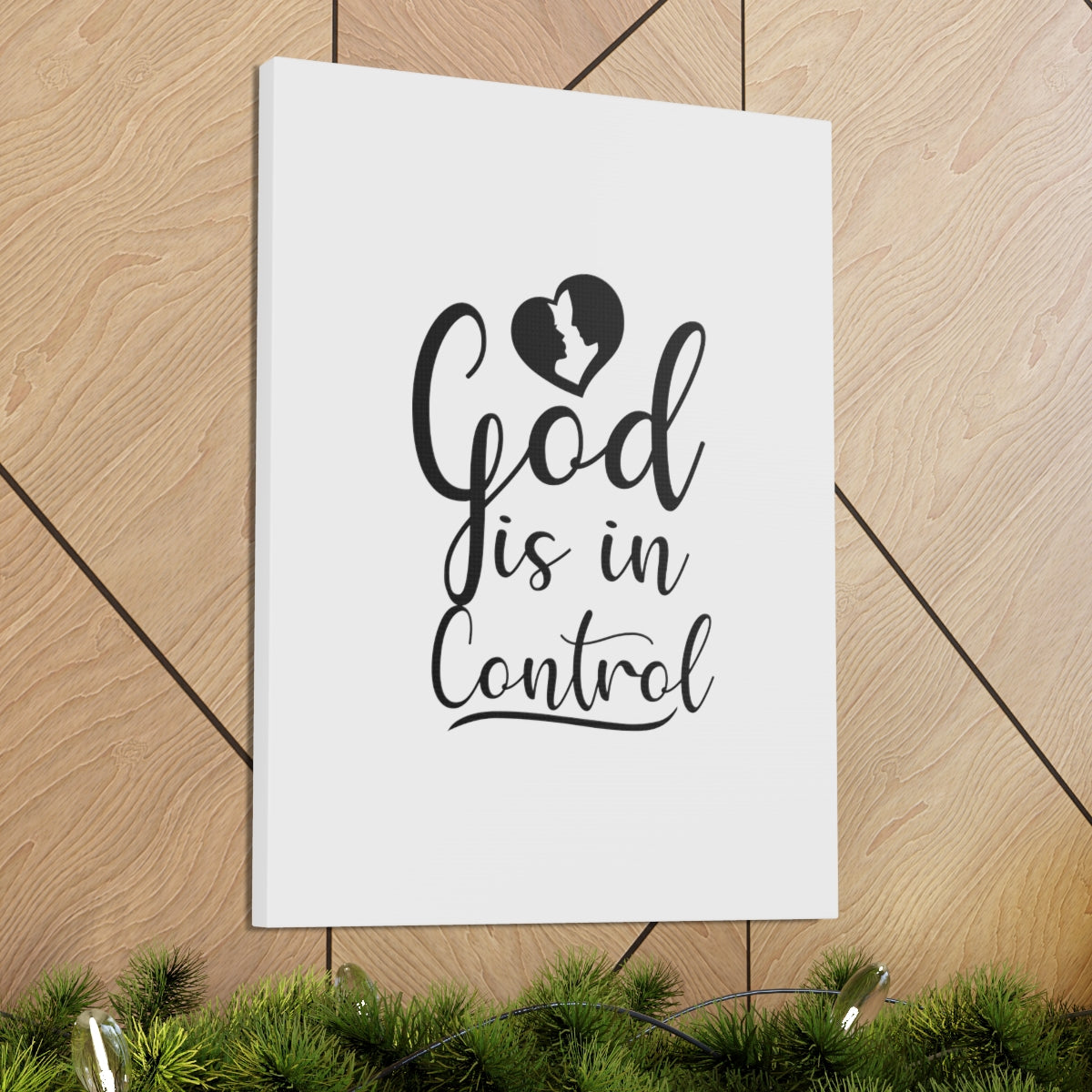 Scripture Walls God Is In Control Romans 8:38 Christian Wall Art Bible Verse Print Ready to Hang Unframed-Express Your Love Gifts