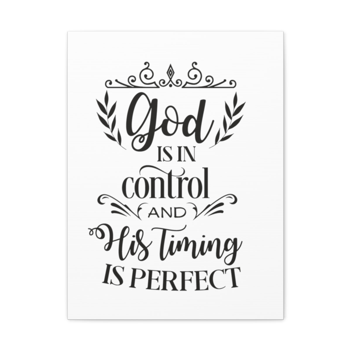 Scripture Walls God Is In Proverbs 16:9 Christian Wall Art Print Ready to Hang Unframed-Express Your Love Gifts