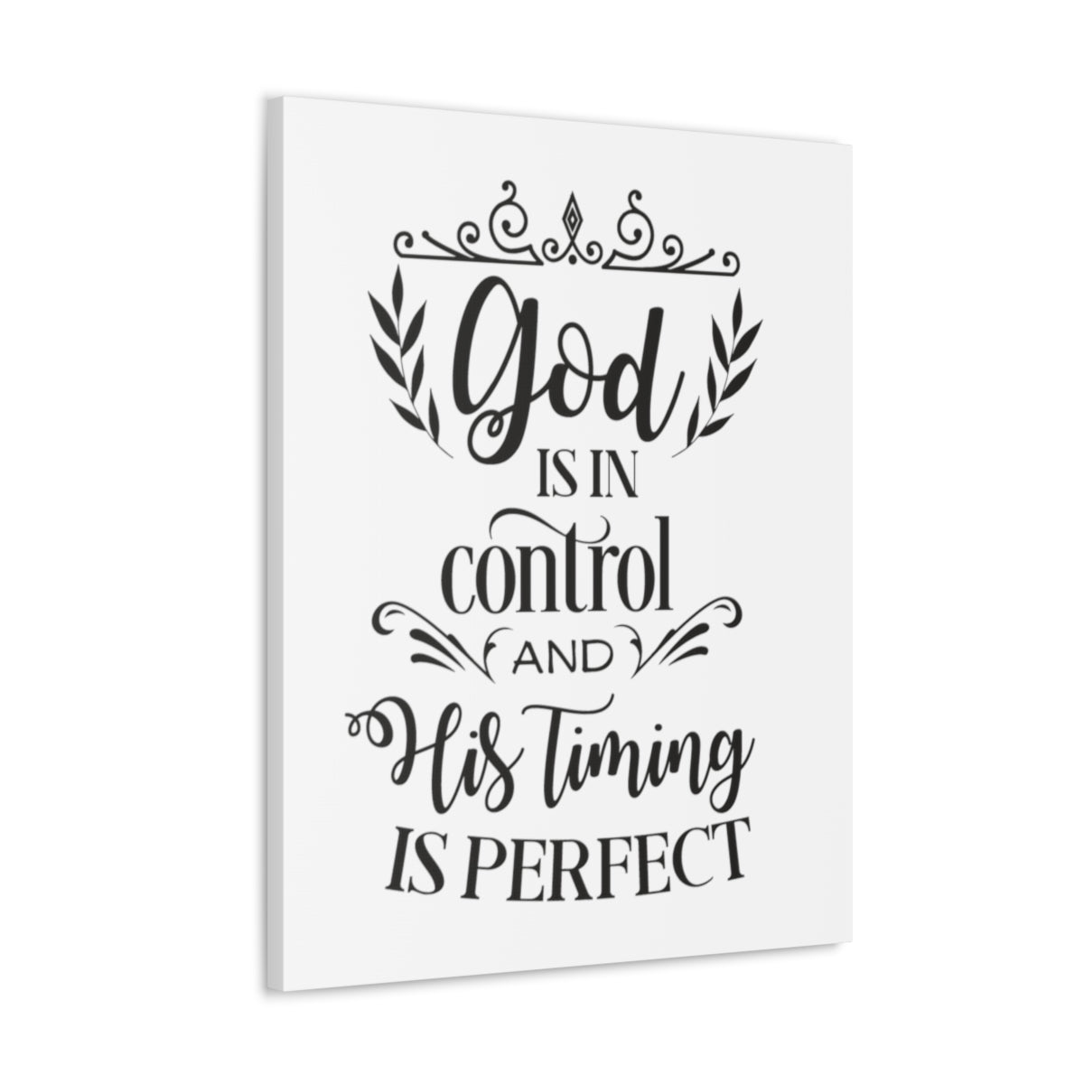 Scripture Walls God Is In Proverbs 16:9 Christian Wall Art Print Ready to Hang Unframed-Express Your Love Gifts