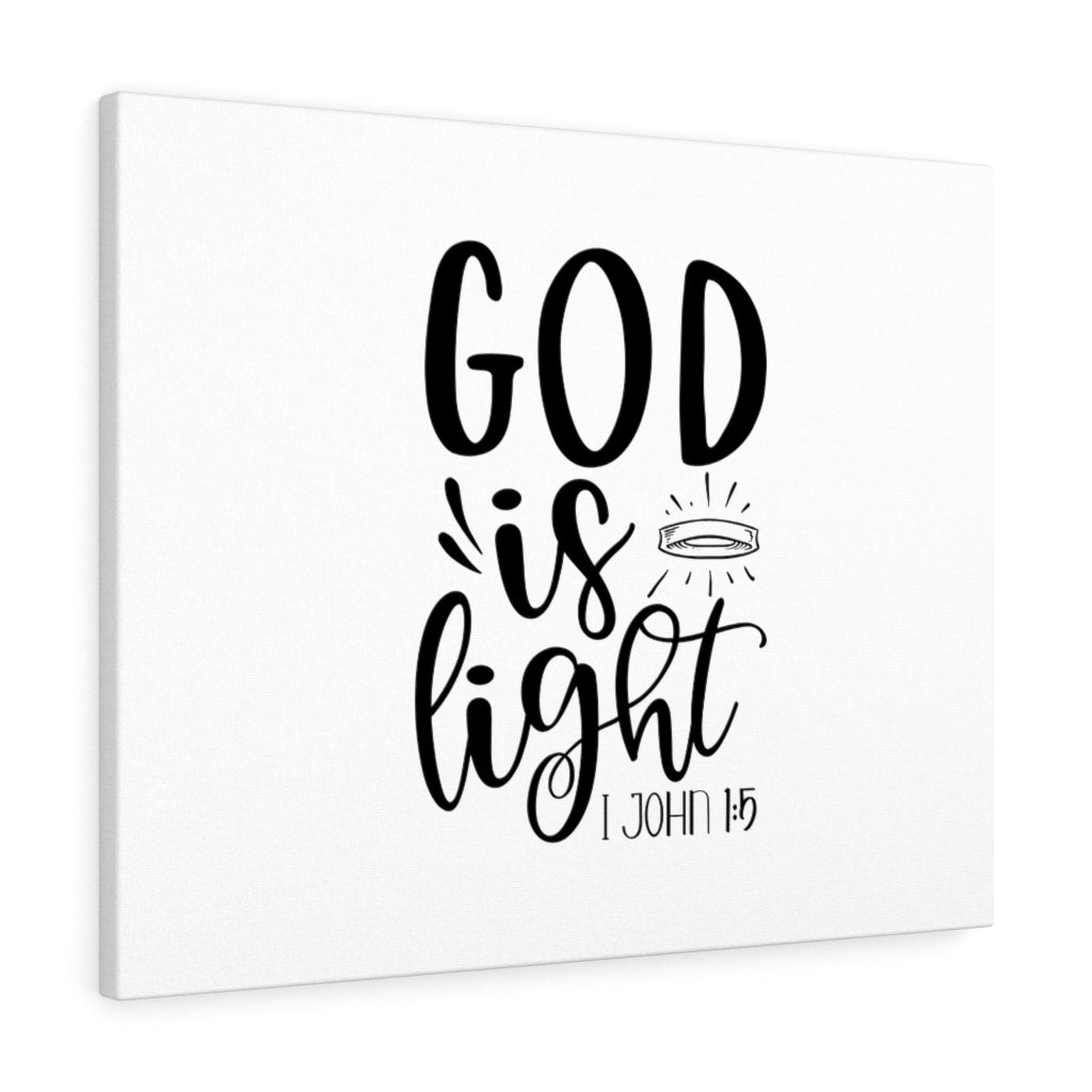Scripture Walls God Is Light 1 John 1:5 Bible Verse Canvas Christian Wall Art Ready to Hang Unframed-Express Your Love Gifts