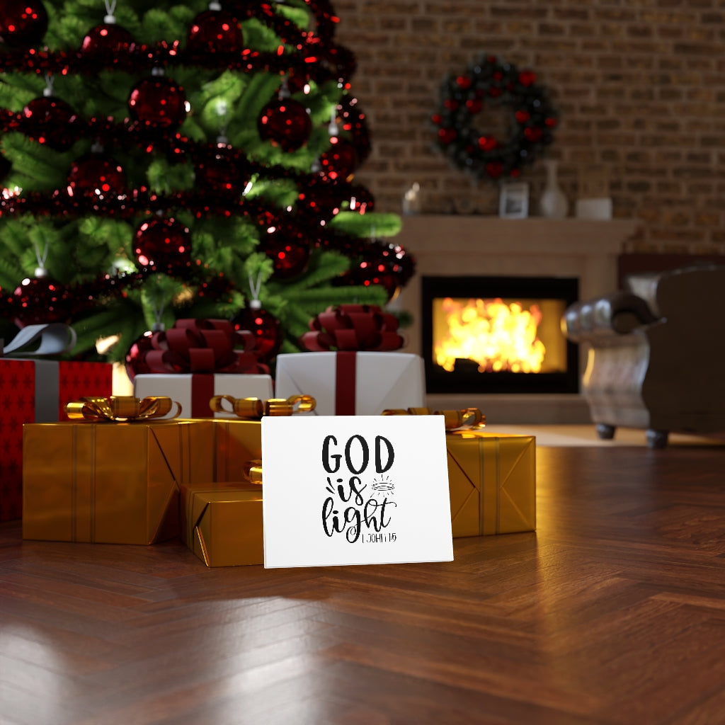 Scripture Walls God Is Light 1 John 1:5 Bible Verse Canvas Christian Wall Art Ready to Hang Unframed-Express Your Love Gifts