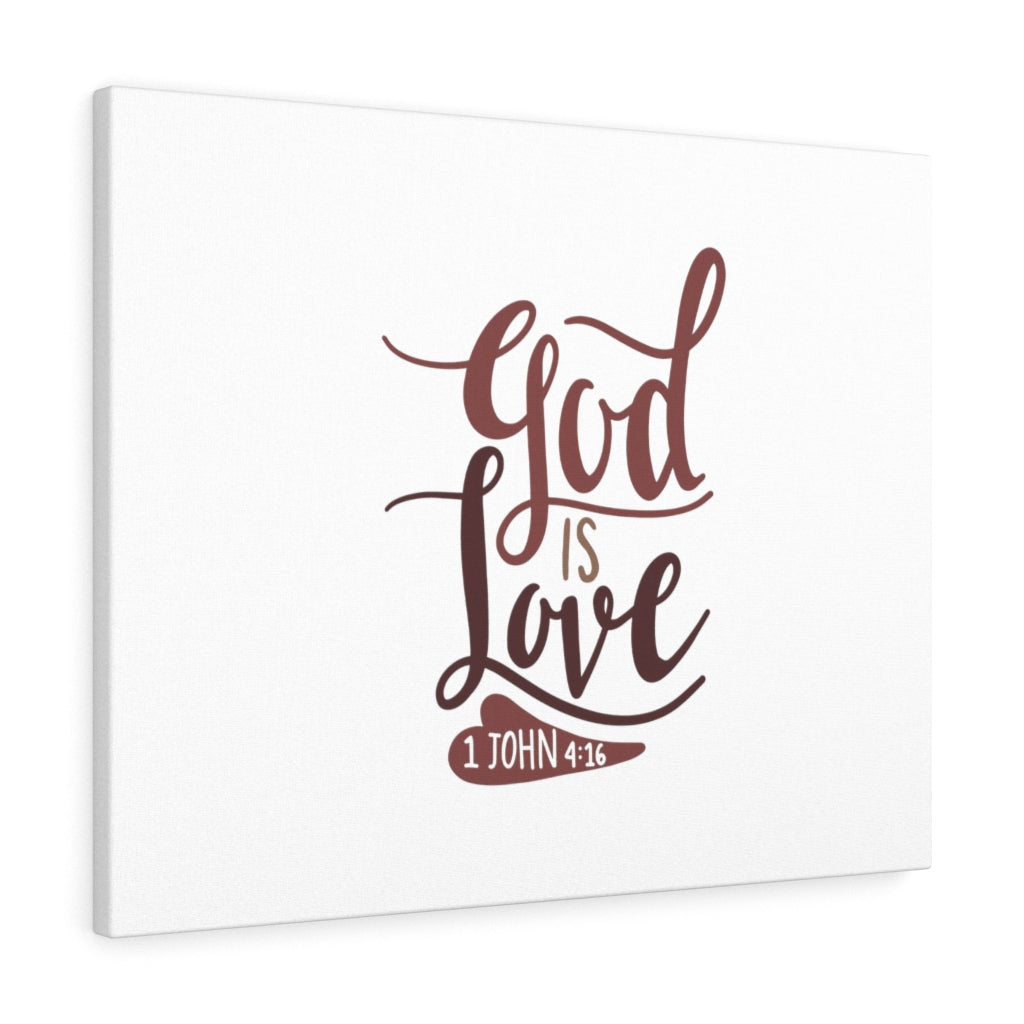 Scripture Walls God Is Love 1 John 4:16 Bible Verse Canvas Christian Wall Art Ready to Hang Unframed-Express Your Love Gifts