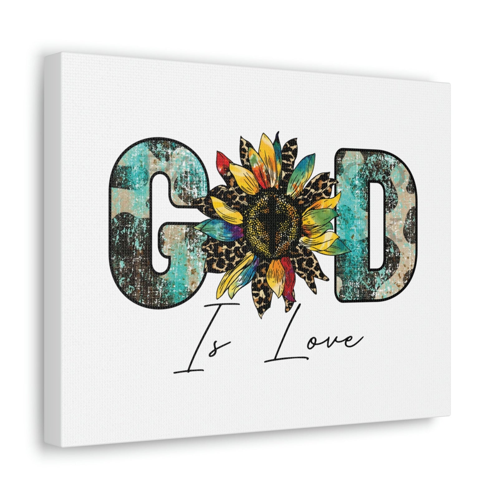 Scripture Walls God Is Love 1 John 4:16 Blue Christian Wall Art Bible Verse Print Ready to Hang Unframed-Express Your Love Gifts
